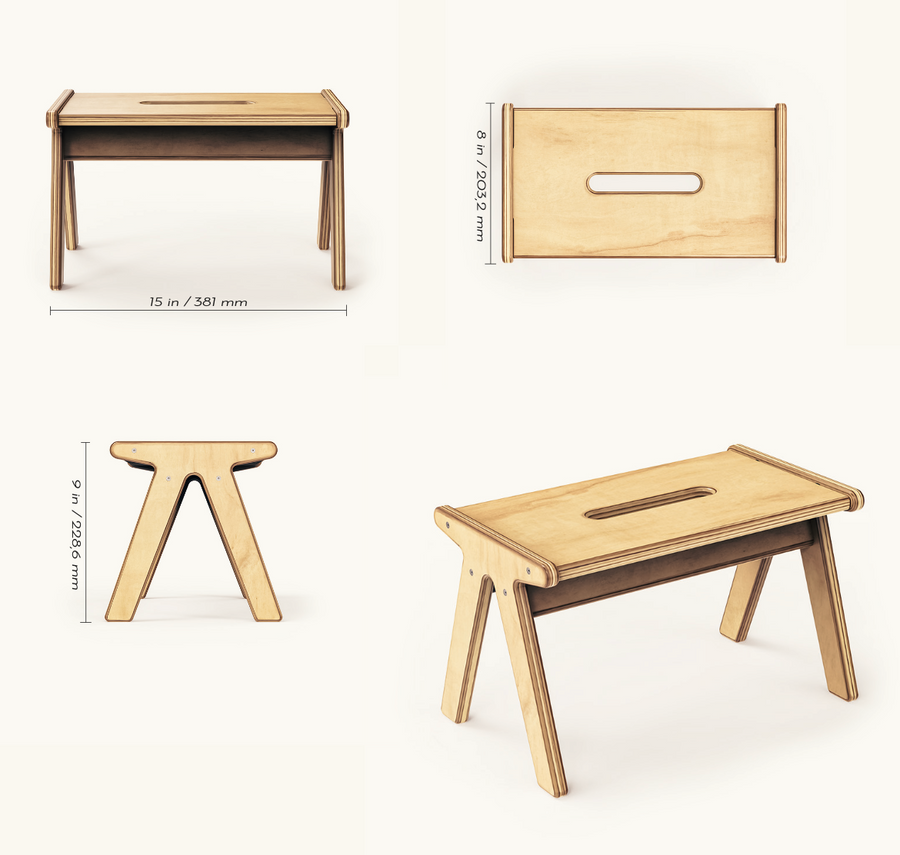 One Step | Wooden Step Stools For Kids