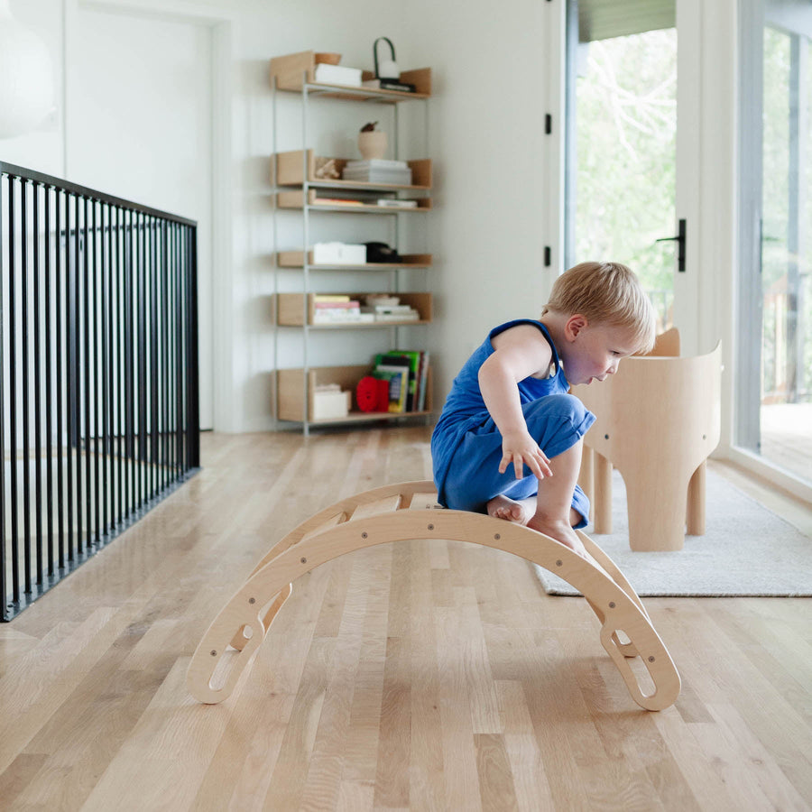 wooden rocker balance board